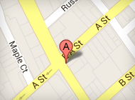 Map to A to Z Locksmith